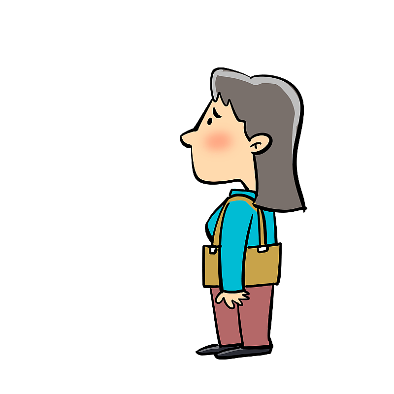 一个挎包站着的女人图片素材