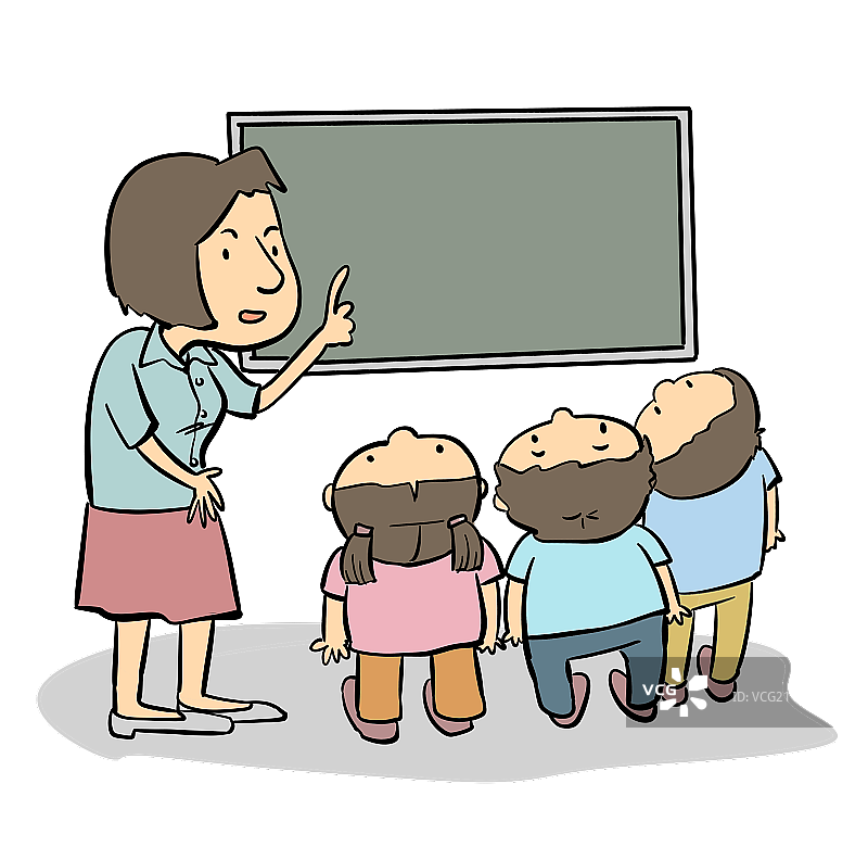 正在给学生上课的老师图片素材