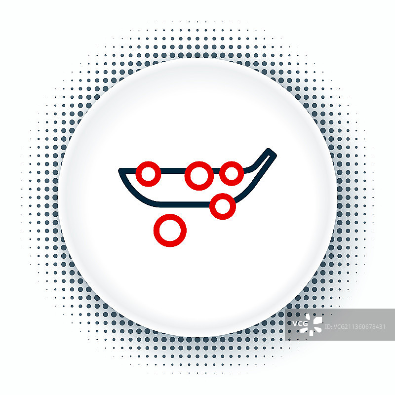 豌豆线性图标，白色背景图片素材