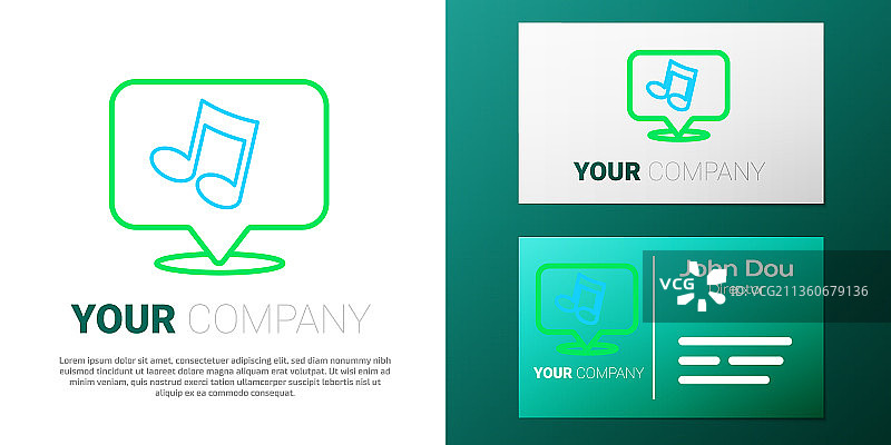 音乐符号音调线条图标图片素材