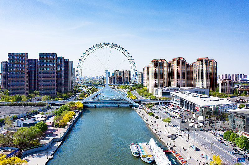 天津之眼摩天轮图片素材