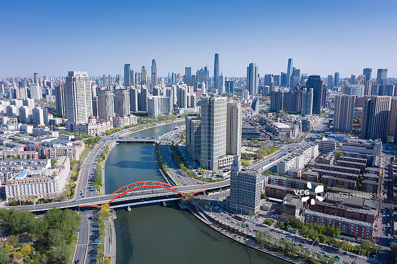 天津现代城市风光图片素材