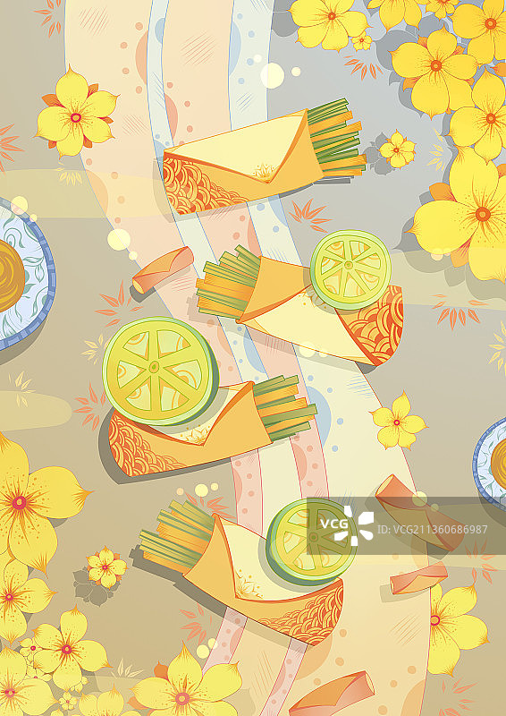 立春节气插画图片素材