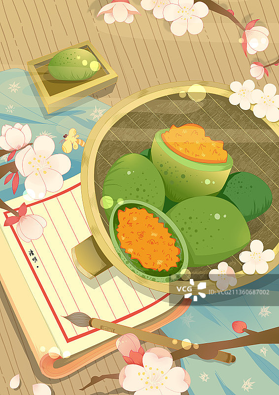 清明节气插画图片素材