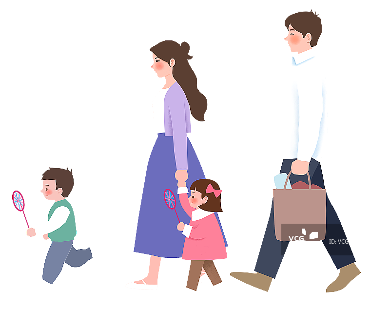 一家人图片素材