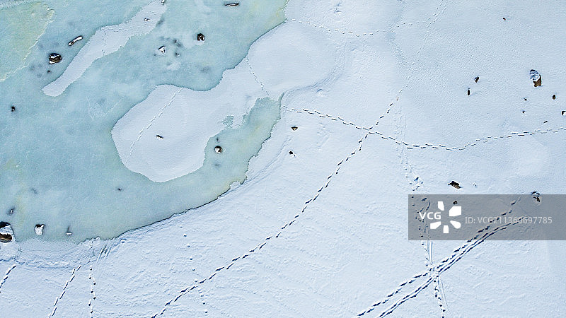 雪地河滩图片素材