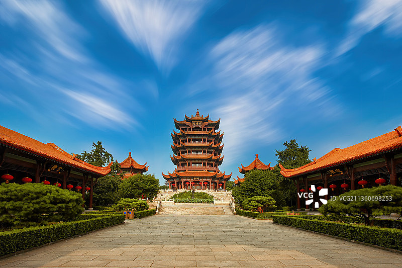 武汉十大景之首——黄鹤楼，天下江山第一楼图片素材