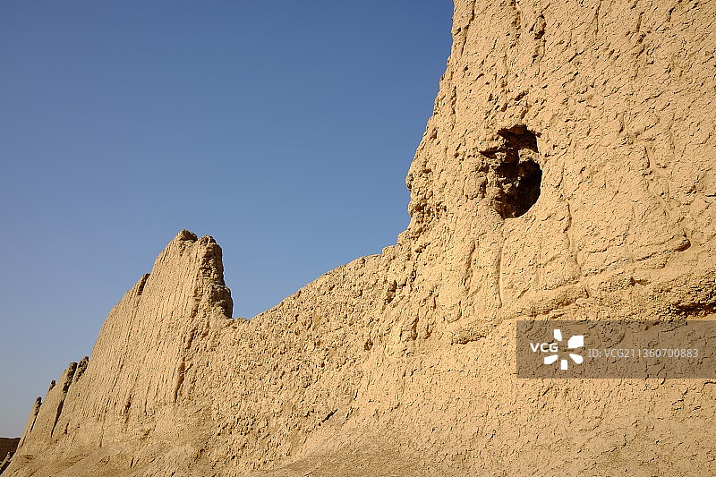 中国新疆吐鲁番高昌故城遗址图片素材