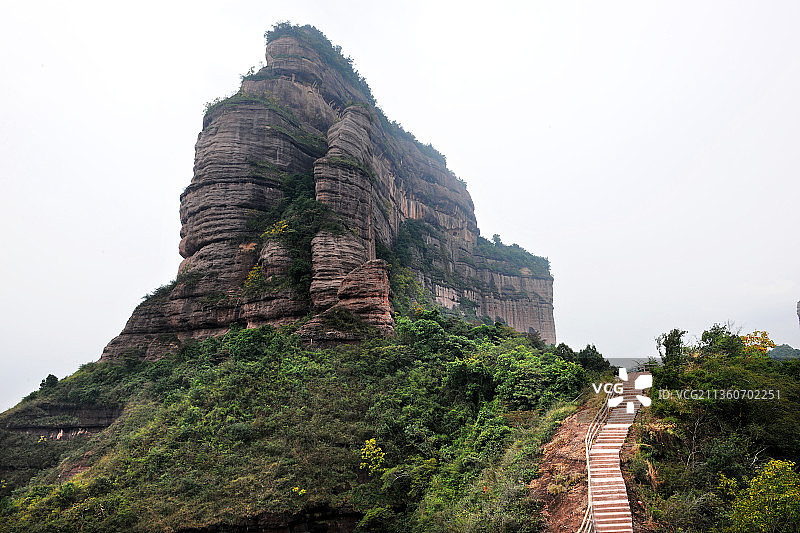 广东韶关，丹霞地貌。图片素材