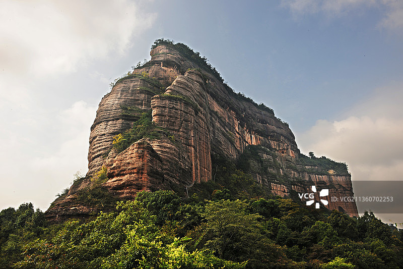 广东韶关，丹霞地貌。图片素材