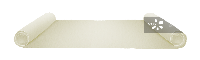 古老的纸张卷轴元素图片素材