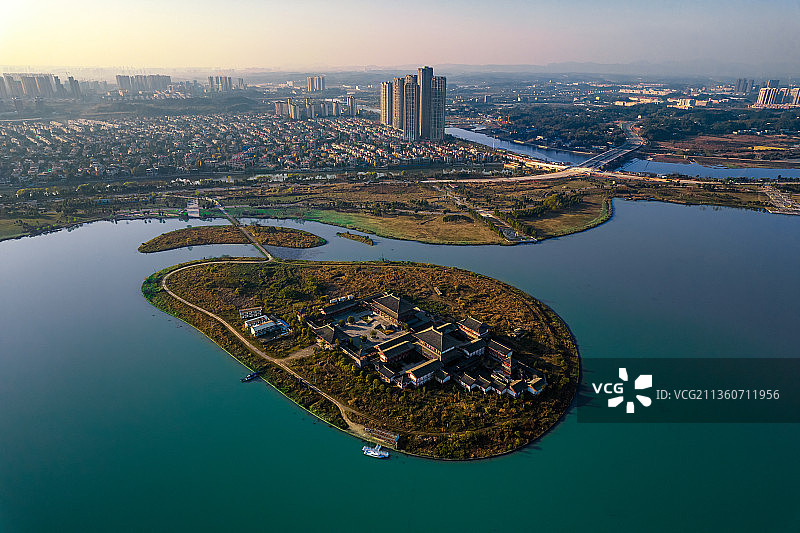 长沙松雅湖松雅书院图片素材