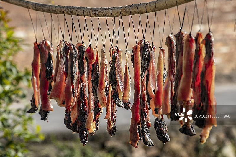 风干腊肉图片素材