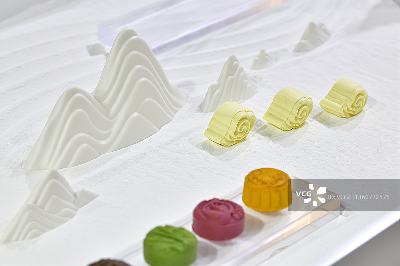 禅意枯山水甜品图片素材