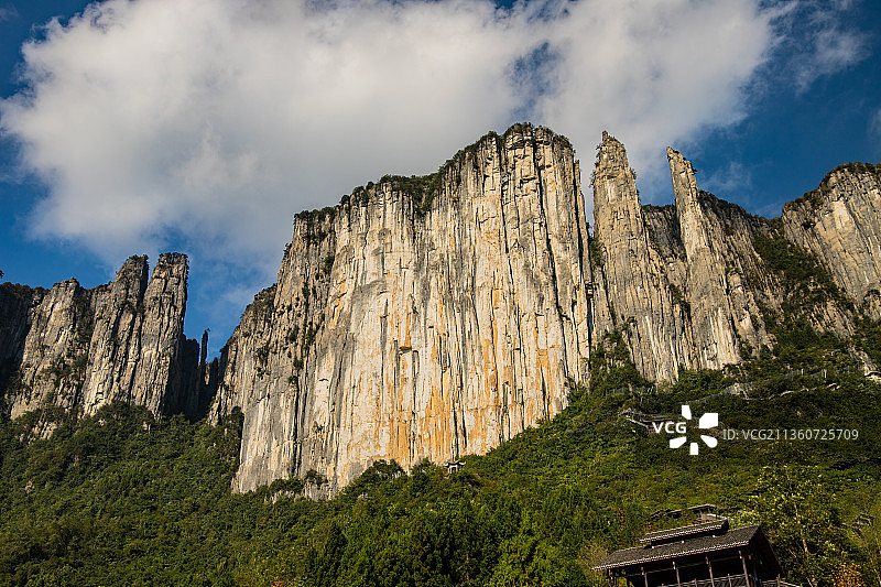 恩施大峡谷秋景图图片素材