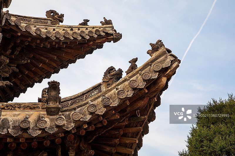 河南省漯河市舞阳县北舞渡镇——清代山陕会馆牌楼图片素材