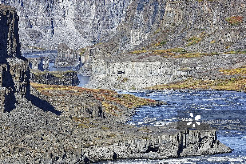 冰岛北部，乔库尔萨格尔尤夫尔国家公园图片素材