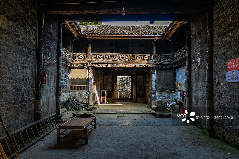 湖北咸宁刘家桥古村落图片素材