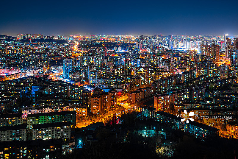 沙河口区夜景图片素材