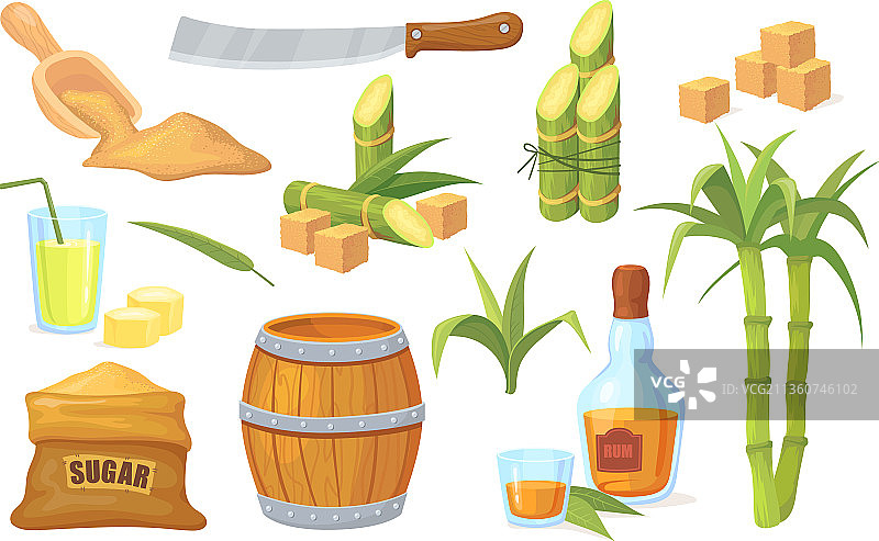 甘蔗茎秆农业种植图片素材