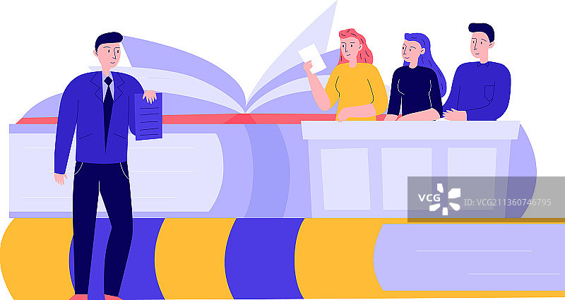 法庭审判书籍排版图片素材