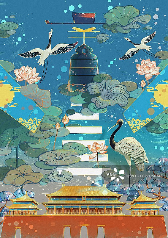 廉洁主题插画图片素材