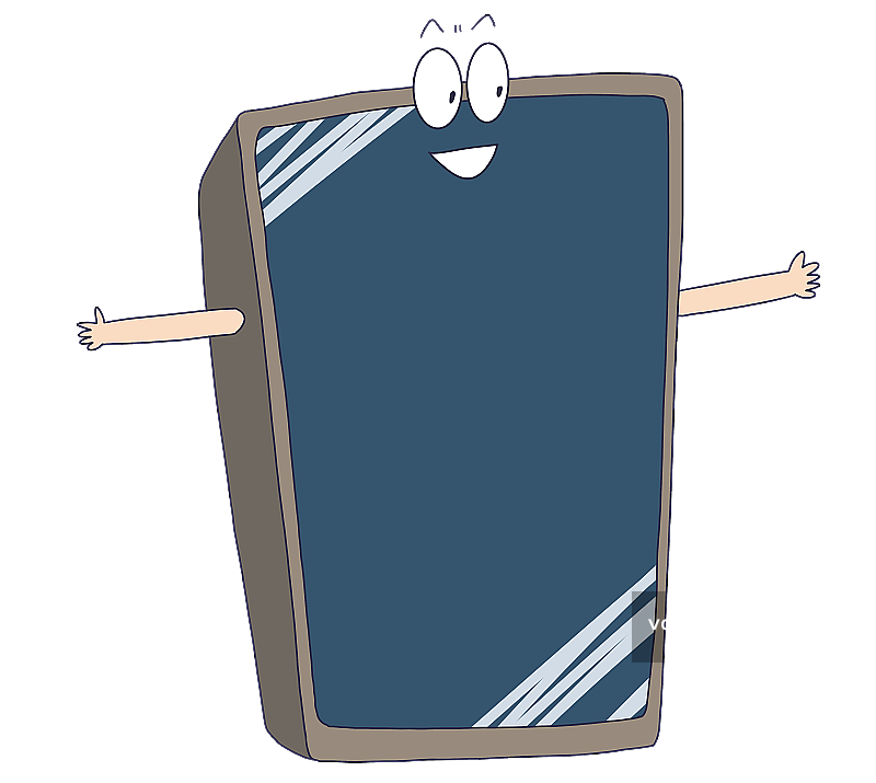 元素：手机伸出双手图片素材