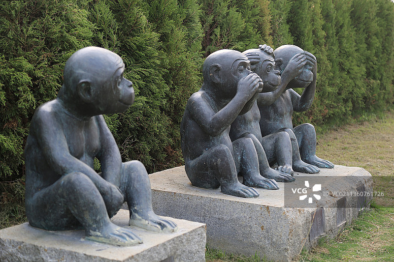 苏州大阳山植物园特色雕塑景观图片素材