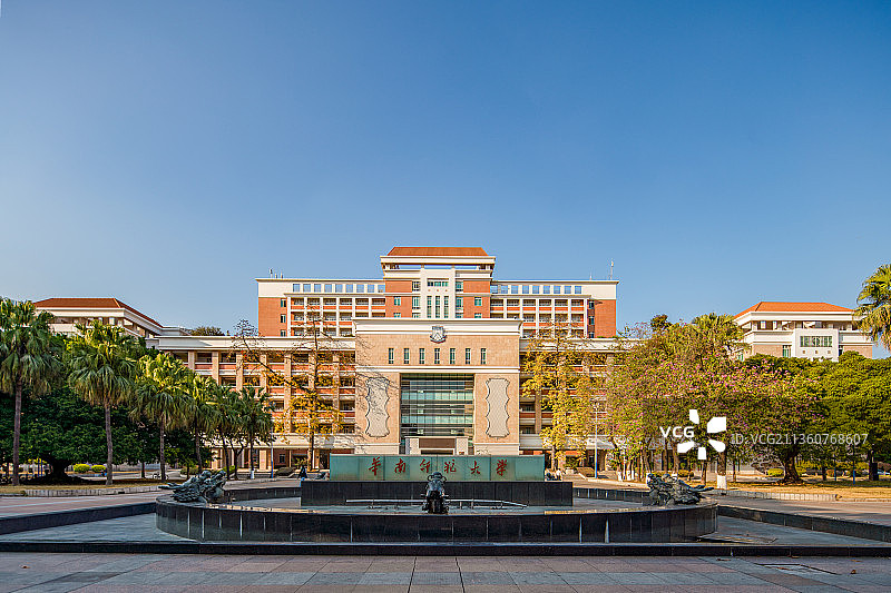 华南师范大学石牌校区校园风光图片素材