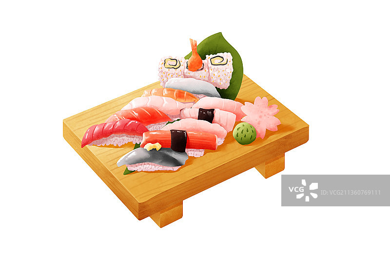 水彩美食肌理插画图片素材