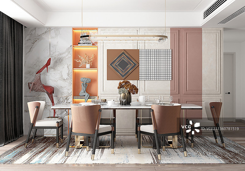最新餐厅效果图图片素材