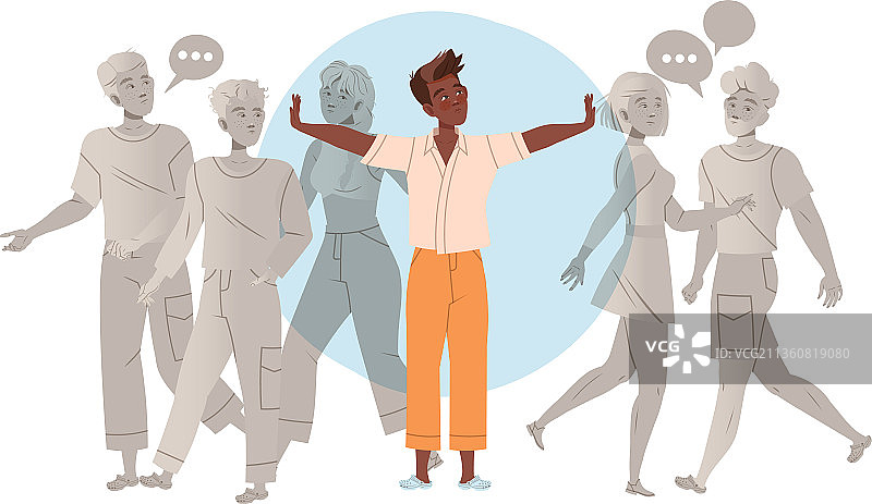 站在透明气泡里的女人图片素材