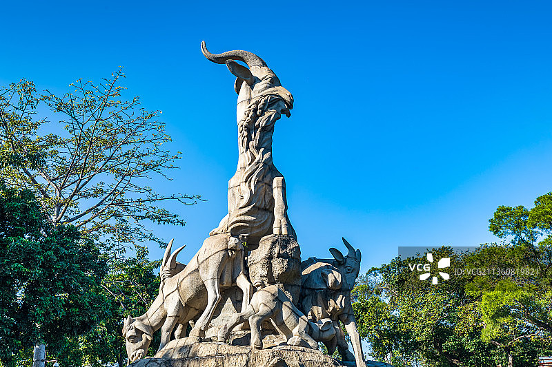 广州越秀公园五羊石像图片素材