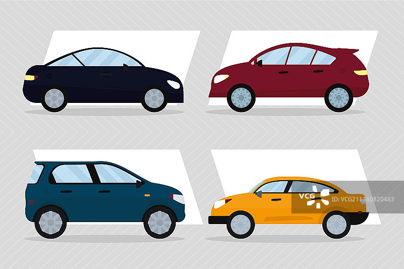 汽车图标合集图片素材