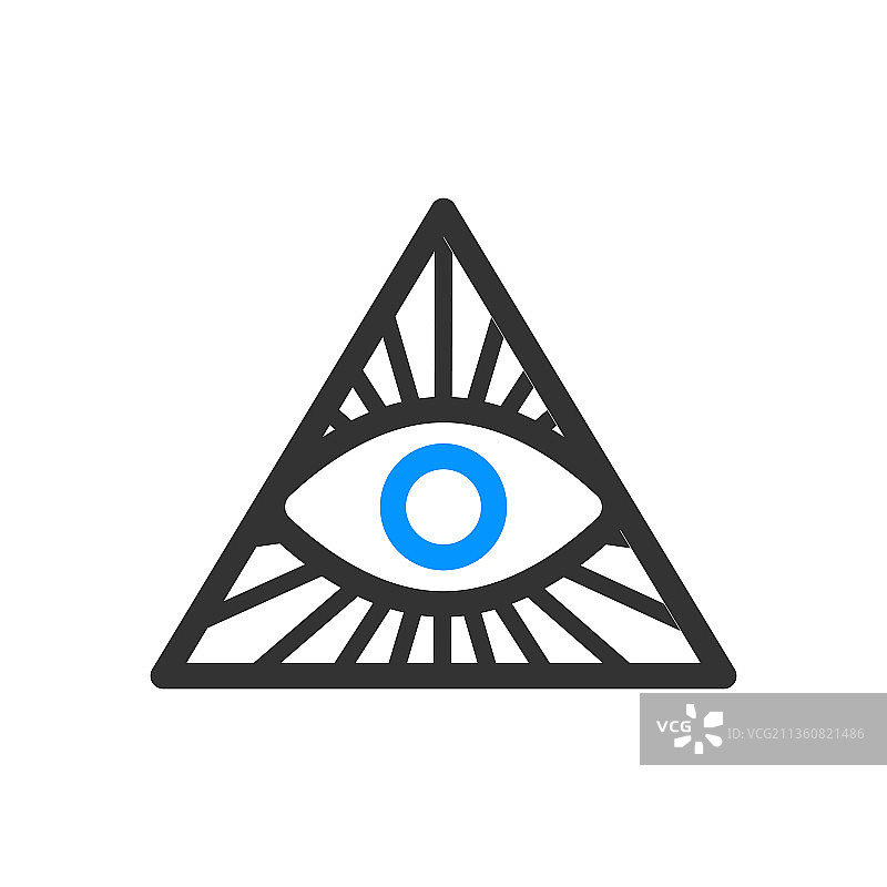 全视之眼共济会标志图片素材