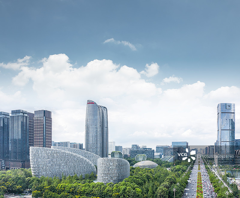 成都金融城风光图片素材