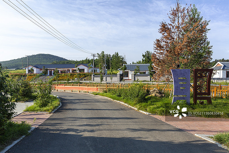 新农村 公路 乡路 村路 村村通图片素材