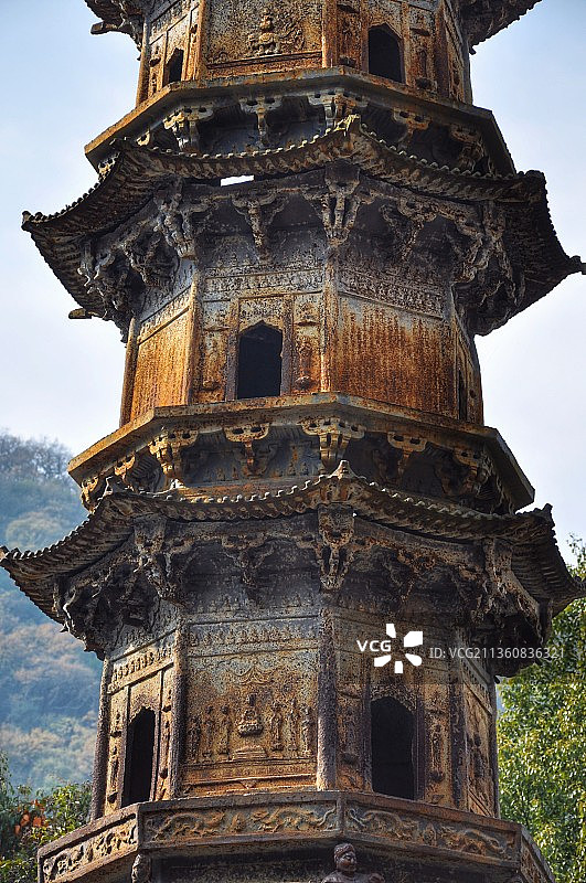 湖北宜昌当阳玉泉寺铁塔图片素材