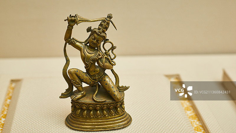 不动明王·铜·清代·四川博物院藏图片素材