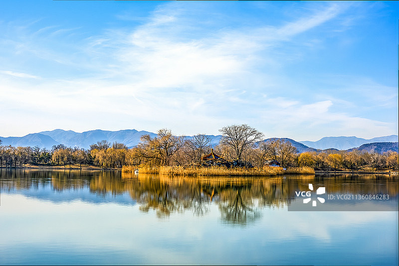 圆明园福海蓬岛瑶台图片素材