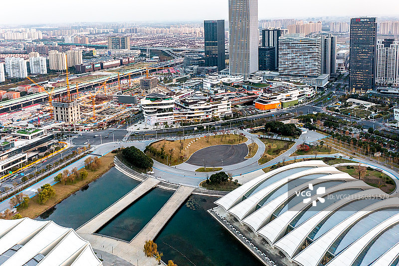 上海前滩城市风光图片素材