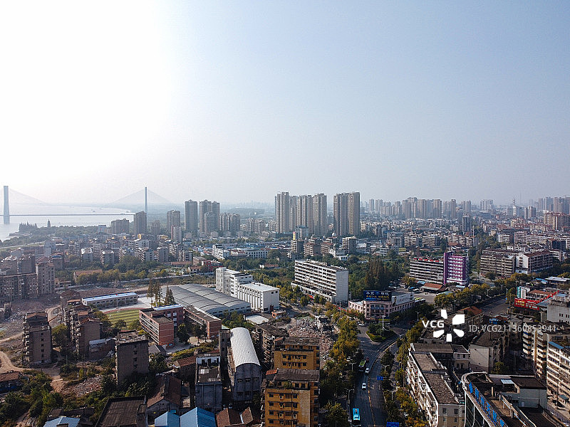 荆州市 沙市区 中山公园 北京中路 塔桥路 江津湖图片素材