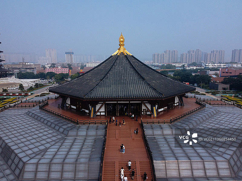 洛阳 老城区 定鼎南路 中州中路 应天门 通天塔 明堂 九州图片素材