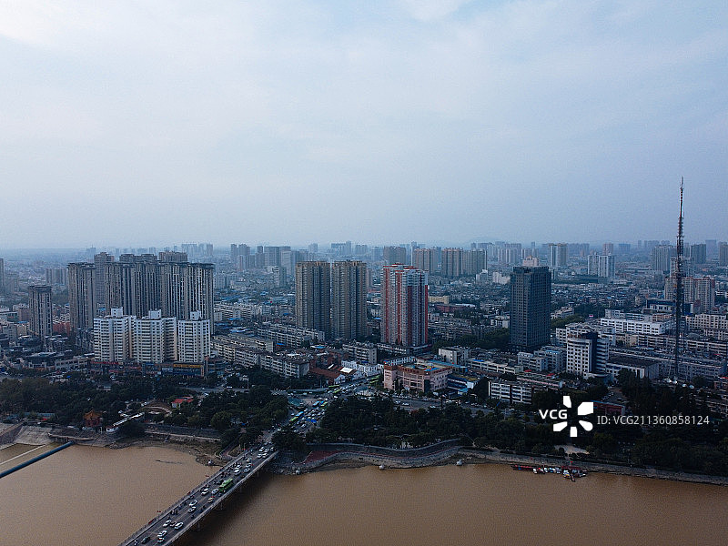 南阳 卧龙区 卧龙大桥 文化路 白象湾 白河图片素材