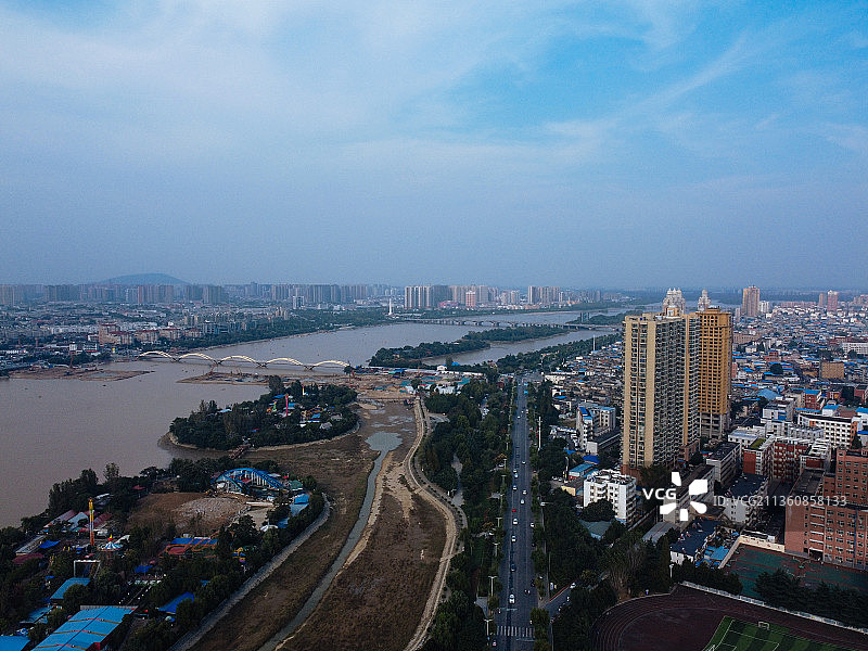 南阳 卧龙区 卧龙大桥 文化路 白象湾 白河图片素材