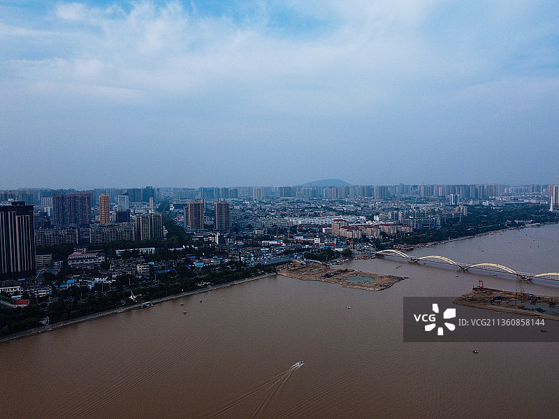 南阳 卧龙区 卧龙大桥 文化路 白象湾 白河图片素材