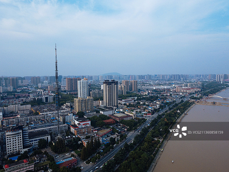 南阳 卧龙区 卧龙大桥 文化路 白象湾 白河图片素材