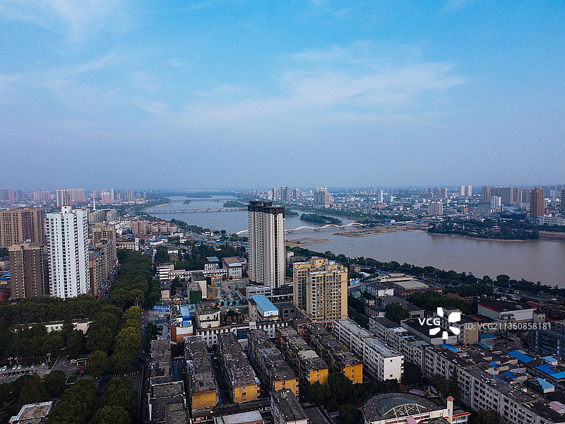 南阳 卧龙区 卧龙大桥 文化路 白象湾 白河图片素材