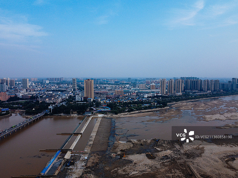 南阳 卧龙区 卧龙大桥 文化路 白象湾 白河图片素材