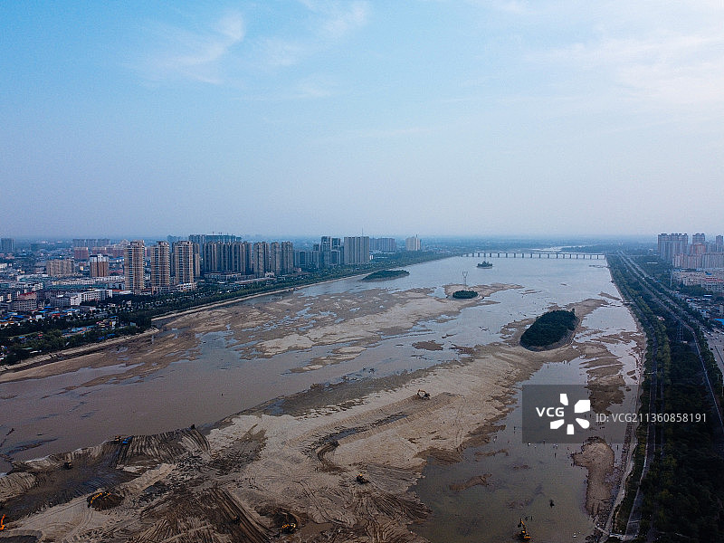 南阳 卧龙区 卧龙大桥 文化路 白象湾 白河图片素材